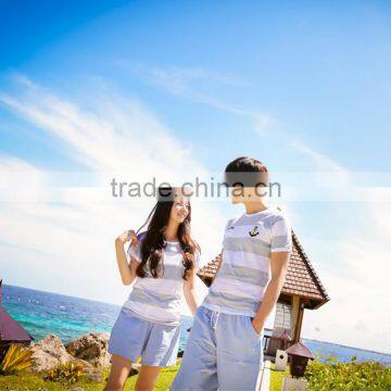 The New Summer 2016 Han Edition of Short Sleeve Shorts Knitted Cotton Lovers Pajamas Casual Leisurewear Suit Women Short photo-5