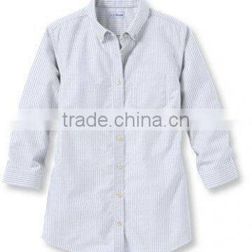 2015 fashion office uniform Easy-care cotton shirt for women elegant blouses for ladies