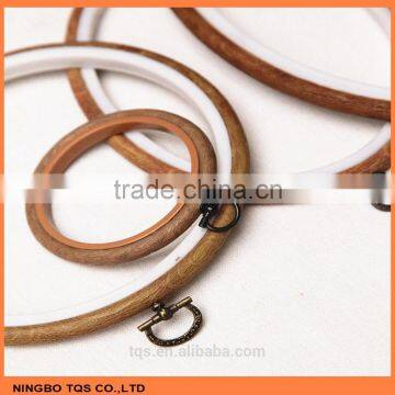 Wholesale Cross Stitch Accessory ABS Wooden Pattern Embroidery Hoops photo-2