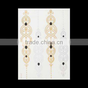 New Arriver Body Art Multicolor Removable Waterproof Metallic Temporary Tattoo Sticker photo-2