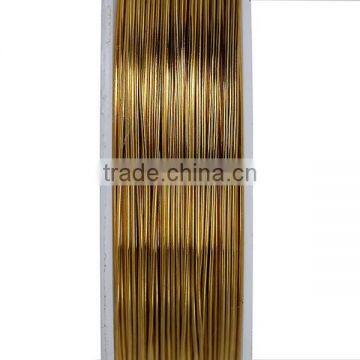 Copper Beading Wire Thread Cord Round Gold Plated 0.5mm Dia. , 2 Rolls photo-2