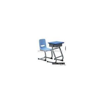 School desk and chair