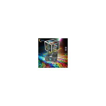 Full color RGB flower gobo Disco, Clubs blue  Laser effect lighting 80mW A5