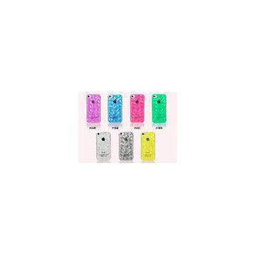 PC hard case for iPhone 5 / 5S , Transparent cover case with diamond pattern for iPhone 5 /5s , iPho