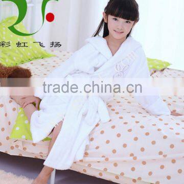 100% Cotton Terry Cloth Hooded Child Children Robe, Kids Bathrobe photo-3