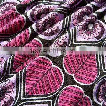 high quality cotton spandex printed single jersey material wholesale