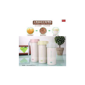 Ecofriendly rice husk coffee mug bpa free water bottle