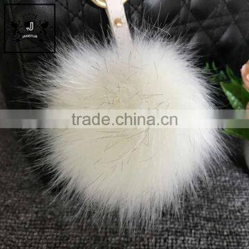 Car Decoration Accessories Keychain Manufacturers Faux Fur Pom