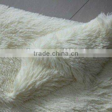 synthetic long plush pile fur fabric