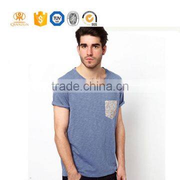 Custom Wholesale 100% Cotton Print Soft Pocket China Manufactures T-shirts photo-4