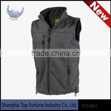 mens grey color inner fleece vest