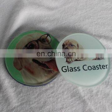 tempered blank glass coaster customized round glass coasters blank coaster