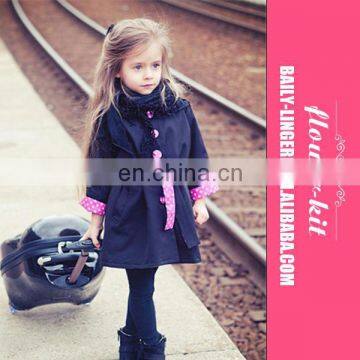 Girl New Winter Cardigan Jacket Wholesale Children Fashion Long Sleeve Coat