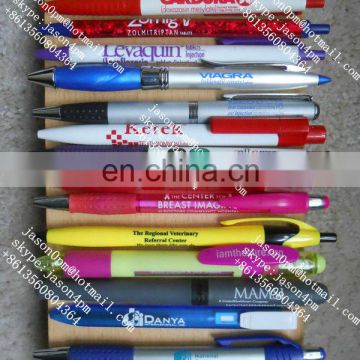 Factory direct supply ballpoint pen for advetising in bule/black oil