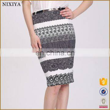 Bulk Wholesale Fat Lady Skirt Modern Short Prined Skirt