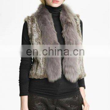 3141# Genuine Rabbit & Fox Fur Vest