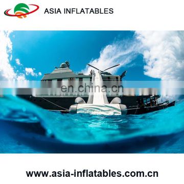 Inflatable Yacht Slide For Cruiser, High Water Slide On Sea