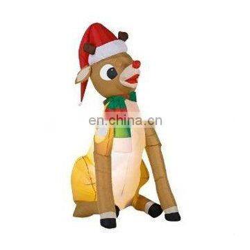 Lovely and Cute Inflatable Reindeer Ornament Christmas Decoration