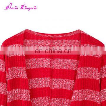 2017 Latest Fashion Red Long Kintting Cardigan Women Tops photo-4
