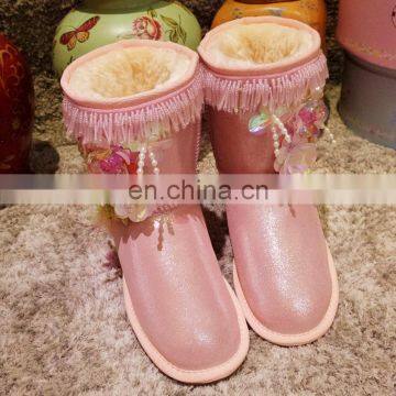 Aidocrystal New Style Comfortable Warm Women Shoes China Wholesale Winter Girl Lovely Bling Snow Boots photo-5