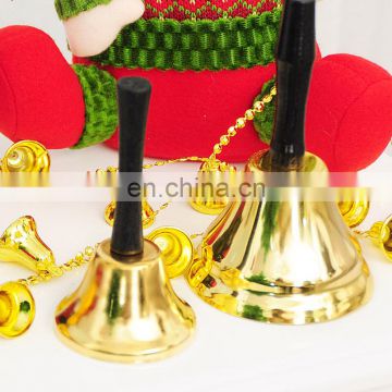 MCH-2334 New wholesale funny Christmas decorating santa hand bell Party brass bell