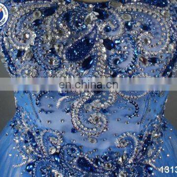 Bling Bling Ice Blue Short Puffy Homecoming Dress Made in China photo-5