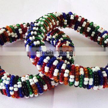 Wholesale Tribal Beaded Handmade Bangles/Bangles/Bohemian Jewelry/Diwali Offer/Bollywood Bangles/belly Dance Bangles photo-5