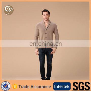 new design v neck pure cashmere cardigan with lapel