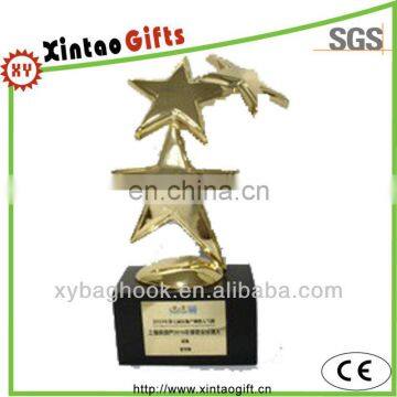 Customized gold colour plated trophy parts