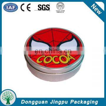 Spiderman round cosmetic tin box