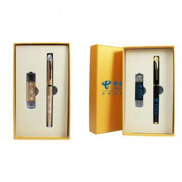 Custom Christmas Business Gift Set ,Pen and USB Flash Drive Office Gift Set, China Wholesale Unique Gift Idea photo-5