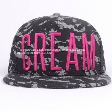 Custom 6 Panel 2 Tone 3D Embroidered Snapback Hat photo-2