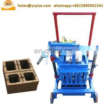 Manual Hollow Concrete Block Making Machine for Sale in Cebu Philippines Cement Brick Making Maker Machine Price in India Ghana