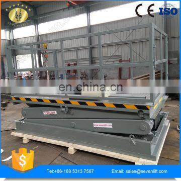 7LSJG Shandong SevenLift Manual Hydraulic Woodworking Container Scissor Lift Table