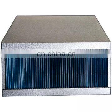 quality low air leakage hydrophilic aluminium foil hexagonal counterflow heat exchanger