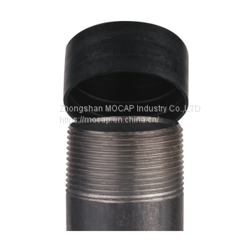 50mm Black LDPE Plastic Cap for Steel Water Pipe Tubing