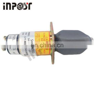 SA-4259-12 1751-12A6U1B1S5 Fuel Shutoff Stop Solenoid 12v For Kubota 3A 2 Terminals SA-4259