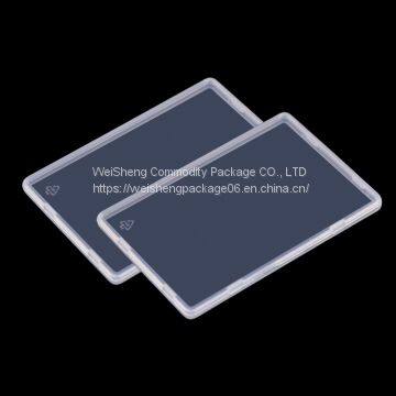 WEISHEGN 5mm Slim PP Business Card Box for Credit Cards Keeper Cases Blank Memory Card Holder Travel Name C Ard Case photo-2