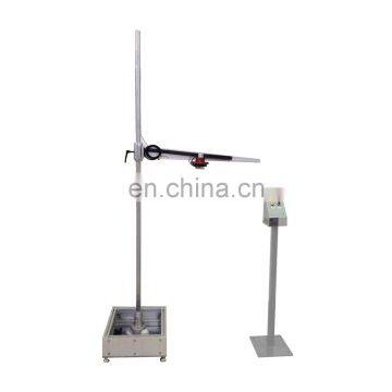 Twin wire triaxial free fall guided impact machine Pv module steel ball drop impact tester