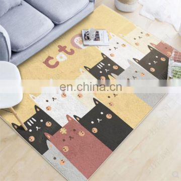 Household modern cartoon custom design kids area rug carpet