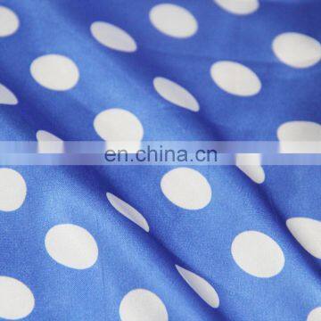 High Quality 50d*75d Polka Dot Printed Stretch Satin Fabric for Dress photo-3