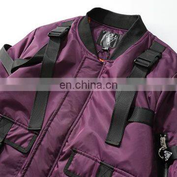 Men Tapes Padded Zip up Jacket photo-3