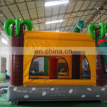 Palm Theme Dinosaur Bouncy Castle, Kids Inflatable Bounce Castle for Riding photo-4