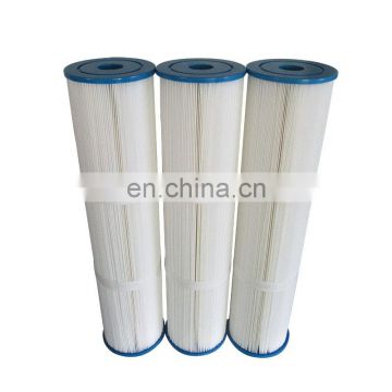 Cleanable swimming pool filter element cost saving multi-fold water filter element