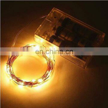 2M 20LED 5M 50led 10M 100LED Led String Light With 3*AA Battery Party for Wedding Decoration Christmas Fairy Decoration photo-2