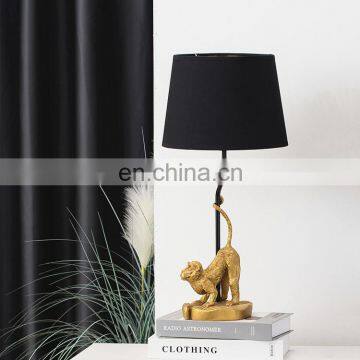 Unique monkey animal base table lamp home ornament creative design modern bedside lamp