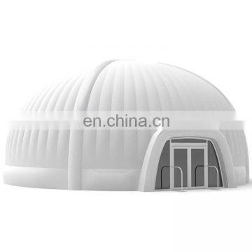 Outdoor LED Air Large Globe Exhibition Small Sealed Dome House Glamping Large White Sphere Inflatable Dome Igloo Tent For Sale