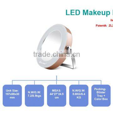 High Quality Level Girls Loved Lighted Desktop Makeup Mirror photo-6