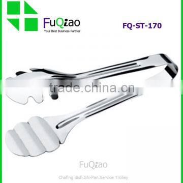 New Heat Resistant Stainless Steel Kitchen Ice Serving Tongs