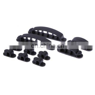 Best Seller 10X Cable Cord Line Wire Organizer Plastic Clip Ties Fixer Fastener Holder Finishing Desktop Device
